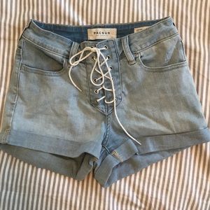 Lace up shorts